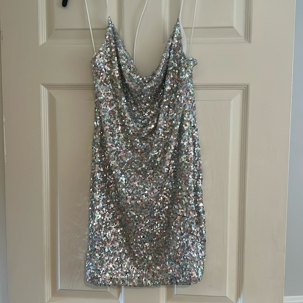 ASTR The Label Sequined Mini Dress